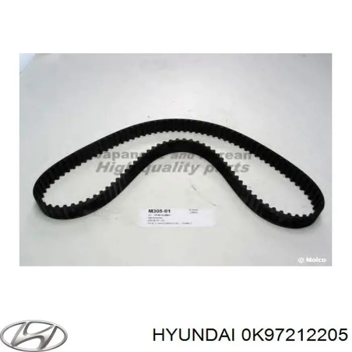 0K97212205 Hyundai/Kia Ремень двигателя