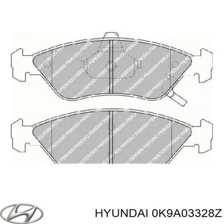 Колодки Hyundai/Kia 0K9A03328Z цена, от 15.54 USD