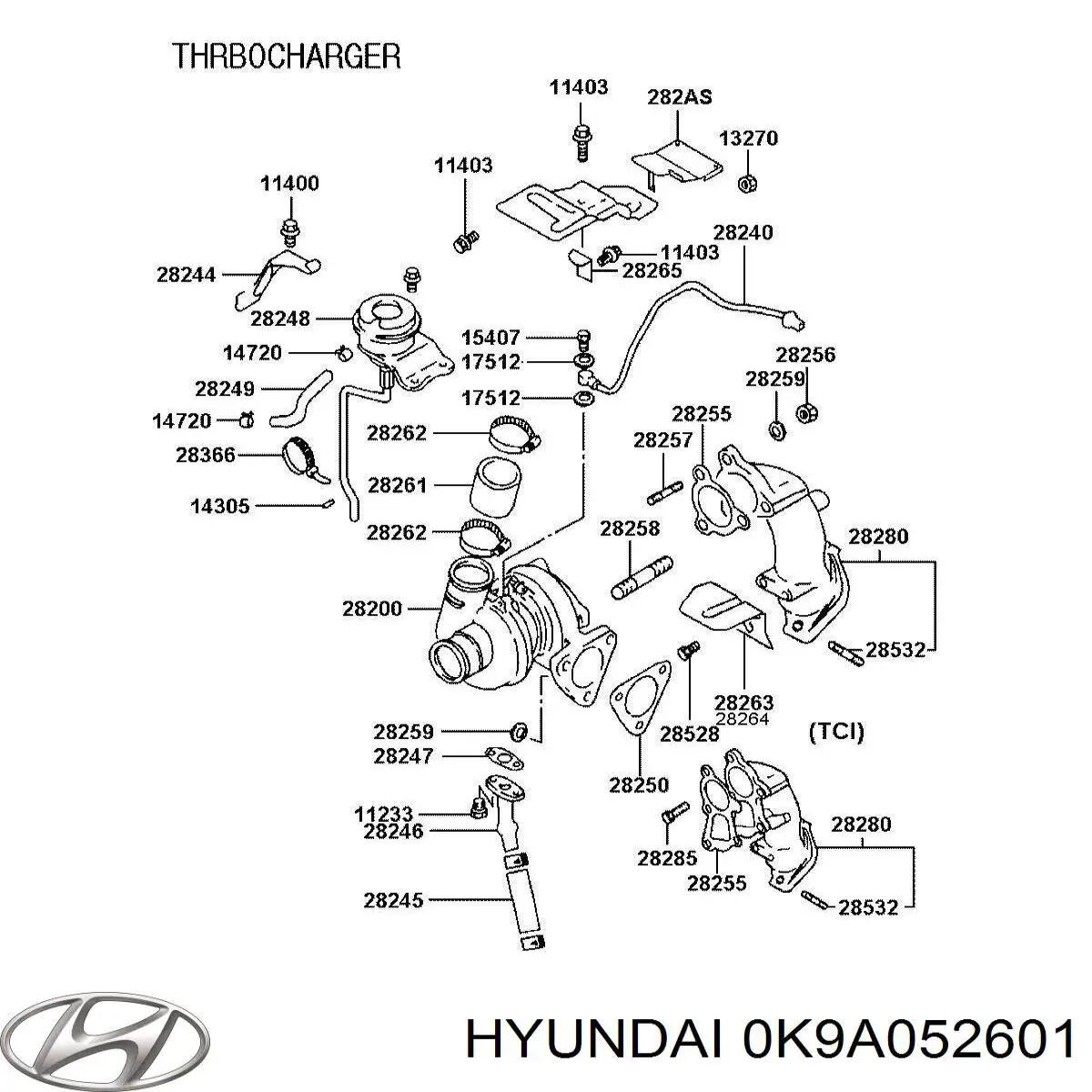  0K9A052601 Hyundai/Kia