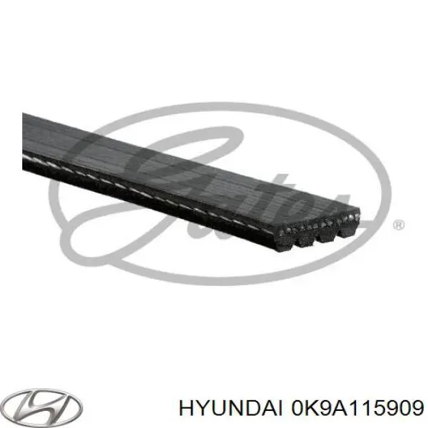 Купить 0K9A115909 Hyundai/Kia Ремень генератора