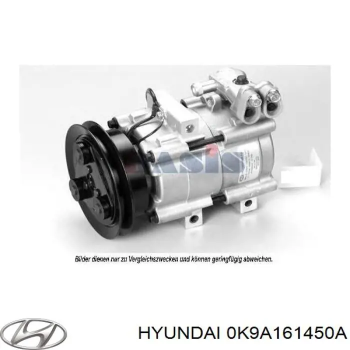 Купить 0K9A161450A Hyundai/Kia Компрессор климатической установки