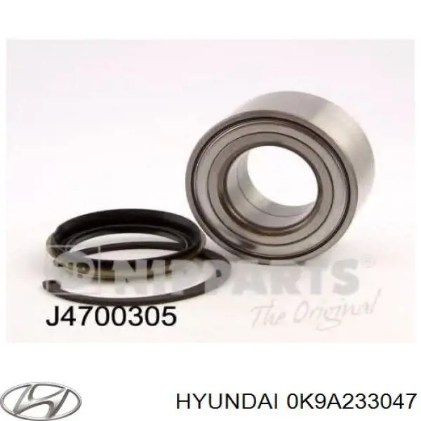 Ступичный подшипник передний Hyundai/Kia 0K9A233047