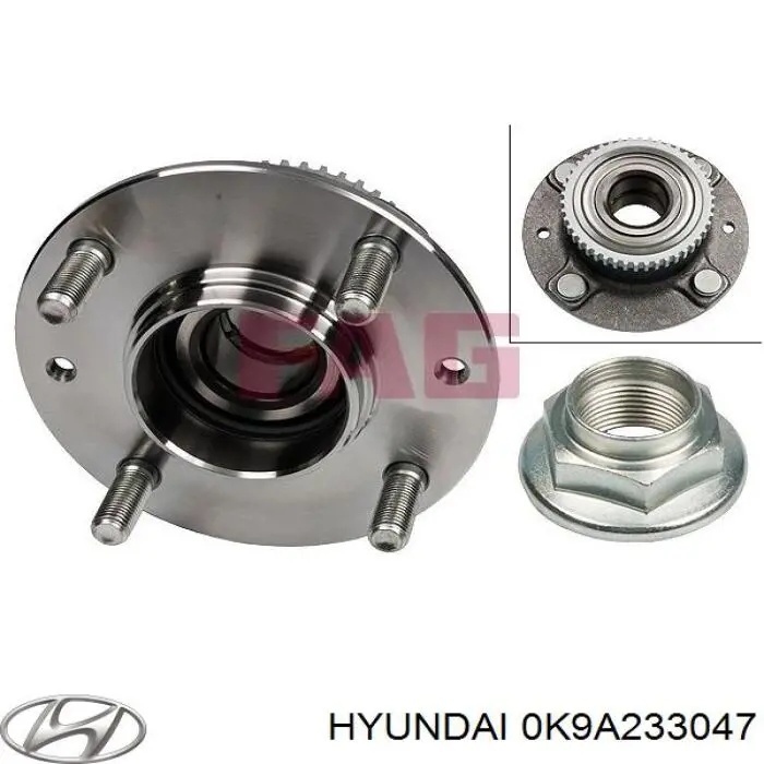 Подшипник ступицы 0K9A233047 Hyundai/Kia