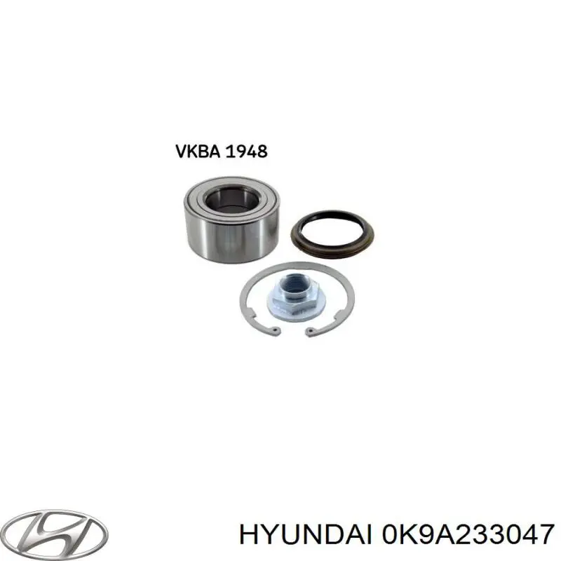 Купить 0K9A233047 Hyundai/Kia Подшипник передней ступицы