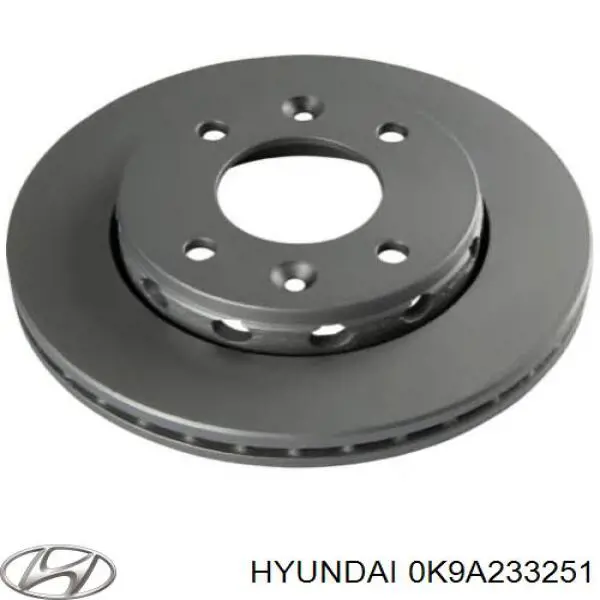 Передние тормозные диски 0K9A233251 Hyundai/Kia