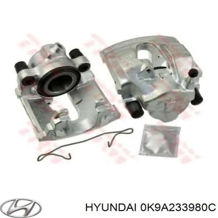 0K9A233980C Hyundai/Kia Суппорт тормозной, передний, правый