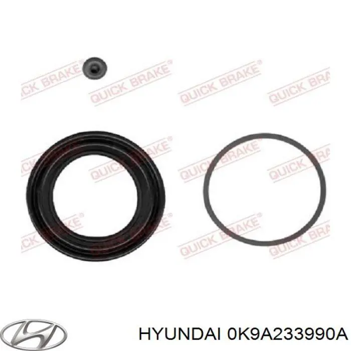 Купить 0K9A233990A Hyundai/Kia Суппорт тормозной передний левый