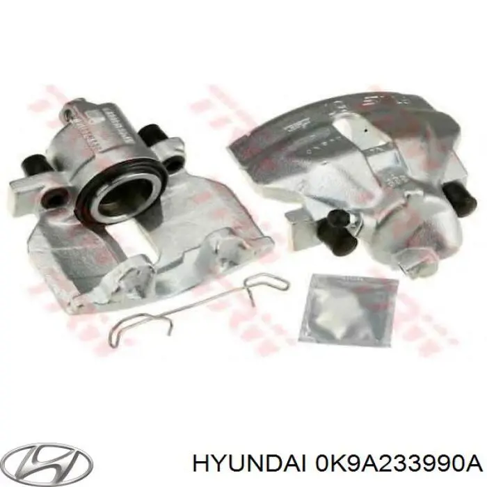 0K9A233990A Hyundai/Kia суппорт тормозной передний левый
