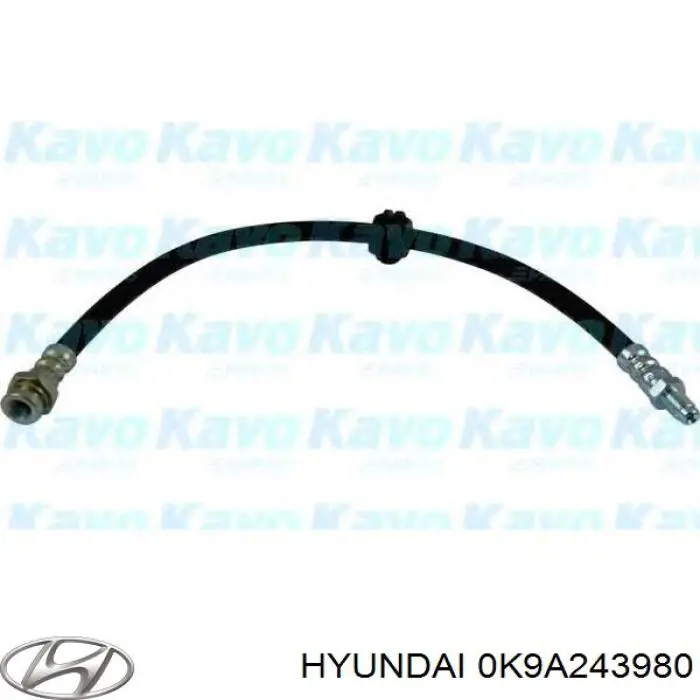 0K9A243980 Hyundai/Kia шланг тормозной передний
