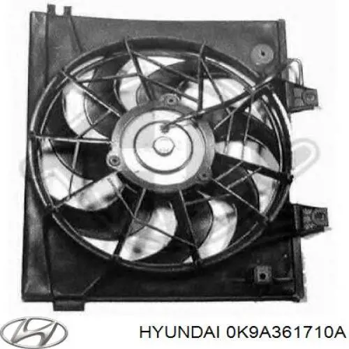 Электровентилятор кондиционера в сборе (мотор+крыльчатка) Hyundai/Kia 0K9A361710 цена, от 13.68 USD