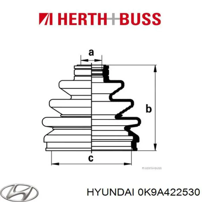 Купить K9A422530 Hyundai/Kia Пыльник гранаты наружный, передний