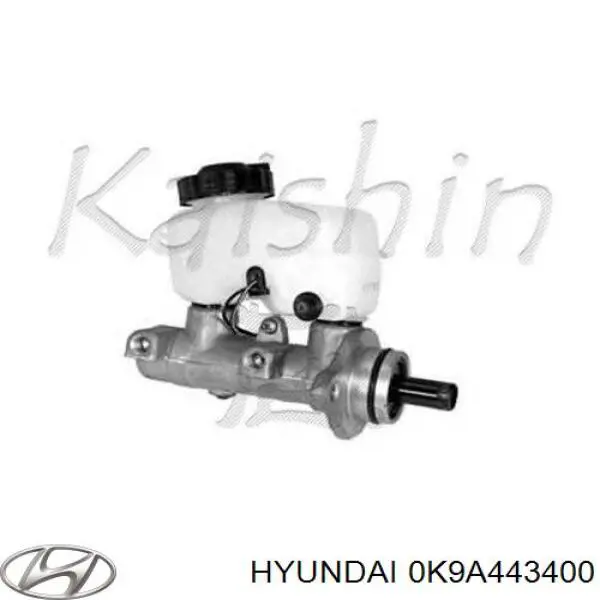 0K9A443400 Hyundai/Kia цилиндр тормозной главный
