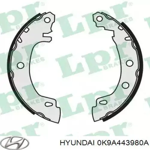 Шланг тормозной задний Hyundai/Kia 0K9A443980A