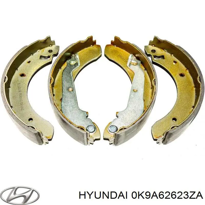 Задние барабанные колодки 0K9A62623ZA Hyundai/Kia