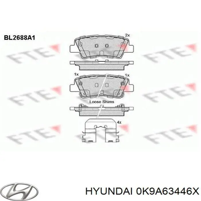 Купить 0K9A63446X Hyundai/Kia Сайлентблок нижний передней подвески