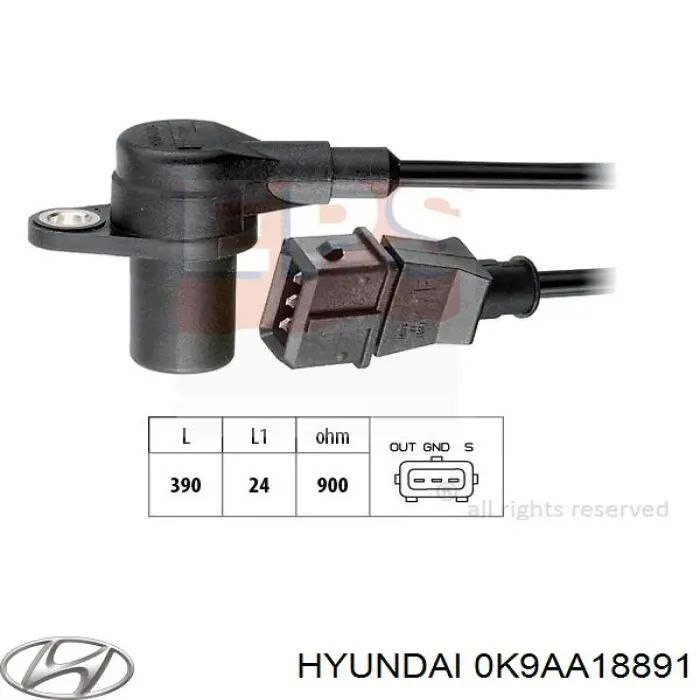 0K9AA18891 Hyundai/Kia ДПКВ