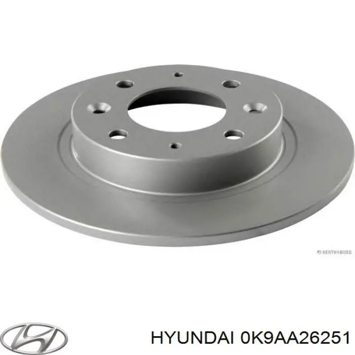 0K9AA26251 Hyundai/Kia тормозные диски