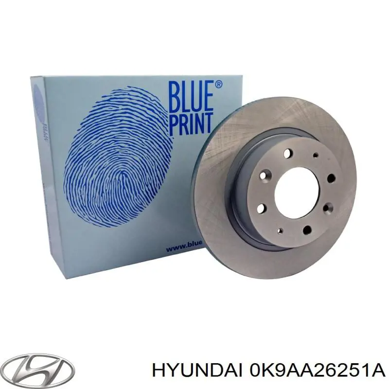 Тормозные диски 0K9AA26251A Hyundai/Kia