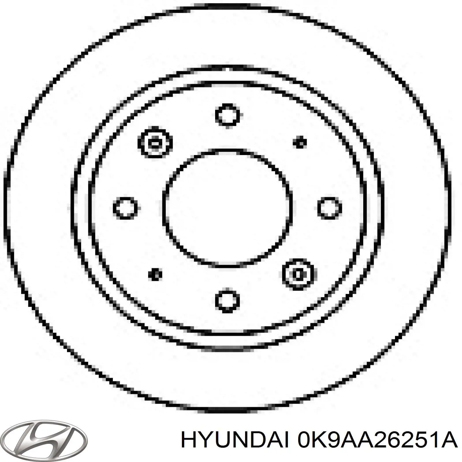 Задний тормозной диск Hyundai/Kia 0K9AA26251A цена, от 29.76 USD