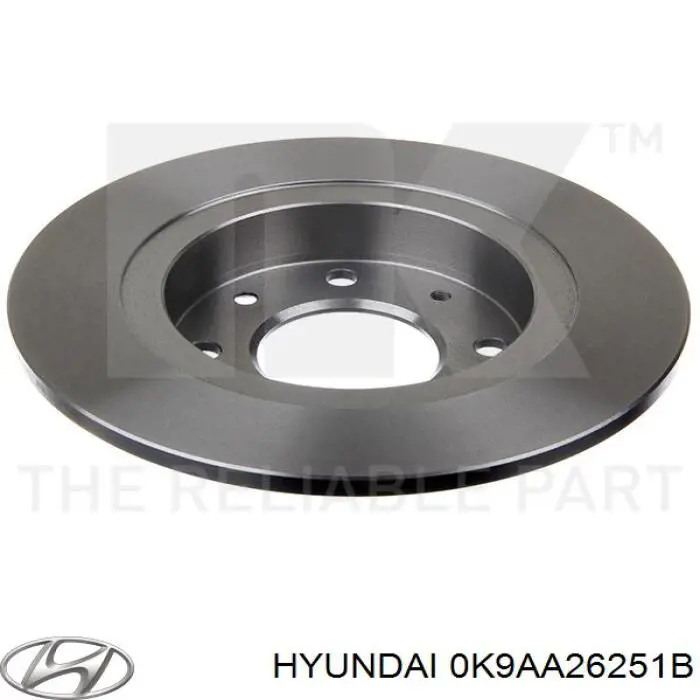 Задний дисковый тормоз Hyundai/Kia 0K9AA26251B