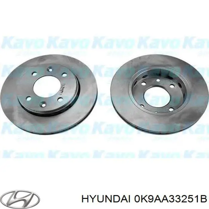 0K9AA33251B Hyundai/Kia Диск тормозной передний