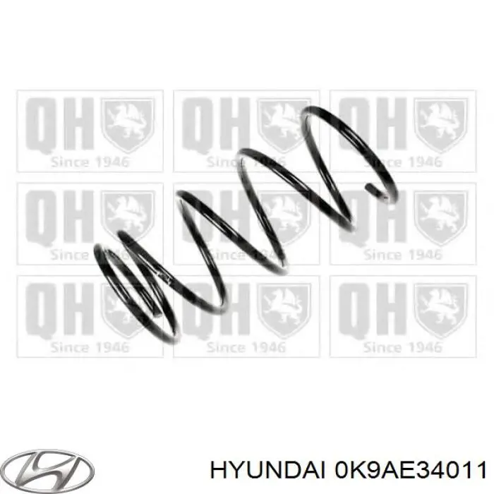 Пружина амортизатора передняя Hyundai/Kia 0K9AE34011 цена, от 38.03 USD