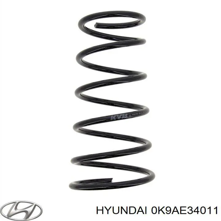 Передняя пружина 0K9AE34011 Hyundai/Kia