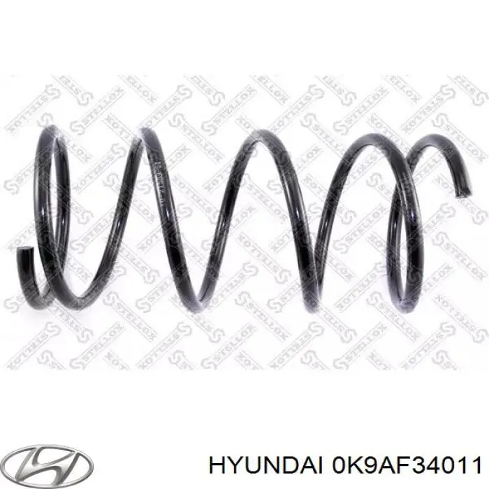 0K9AF34011 Hyundai/Kia пружина передняя