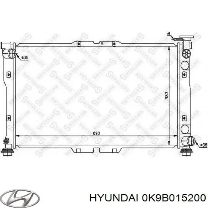 Купить 0K9B015200 Hyundai/Kia Радиатор водяной