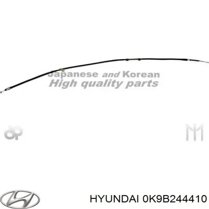 Купить 0K9B244410 Hyundai/Kia Задний правый трос ручника