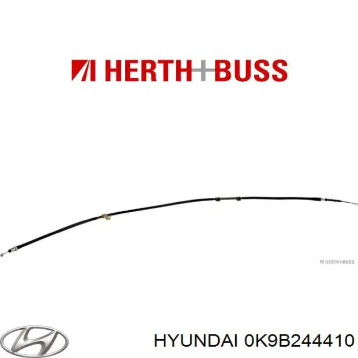 Трос стояночного тормоза задний правый Hyundai/Kia 0K9B244410 цена, от 17.70 USD
