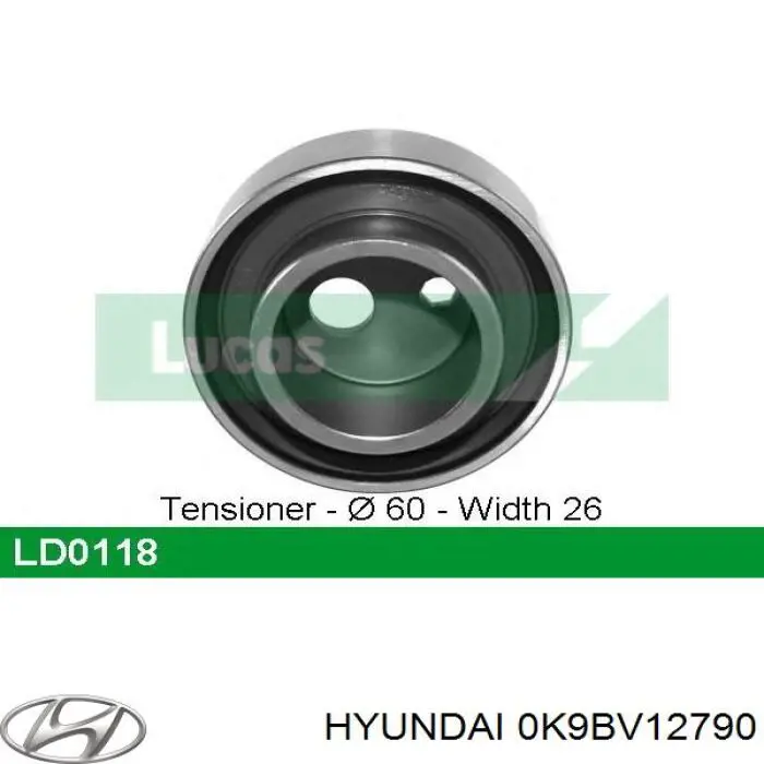 Ролик натяжителя балансировочного ремня Hyundai/Kia 0K9BV12790 цена, от 17.43 USD