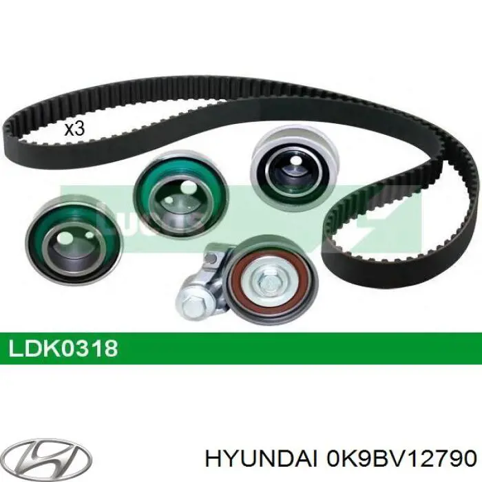 Купить 0K9BV12790 Hyundai/Kia Ролик натяжителя балансировочного ремня