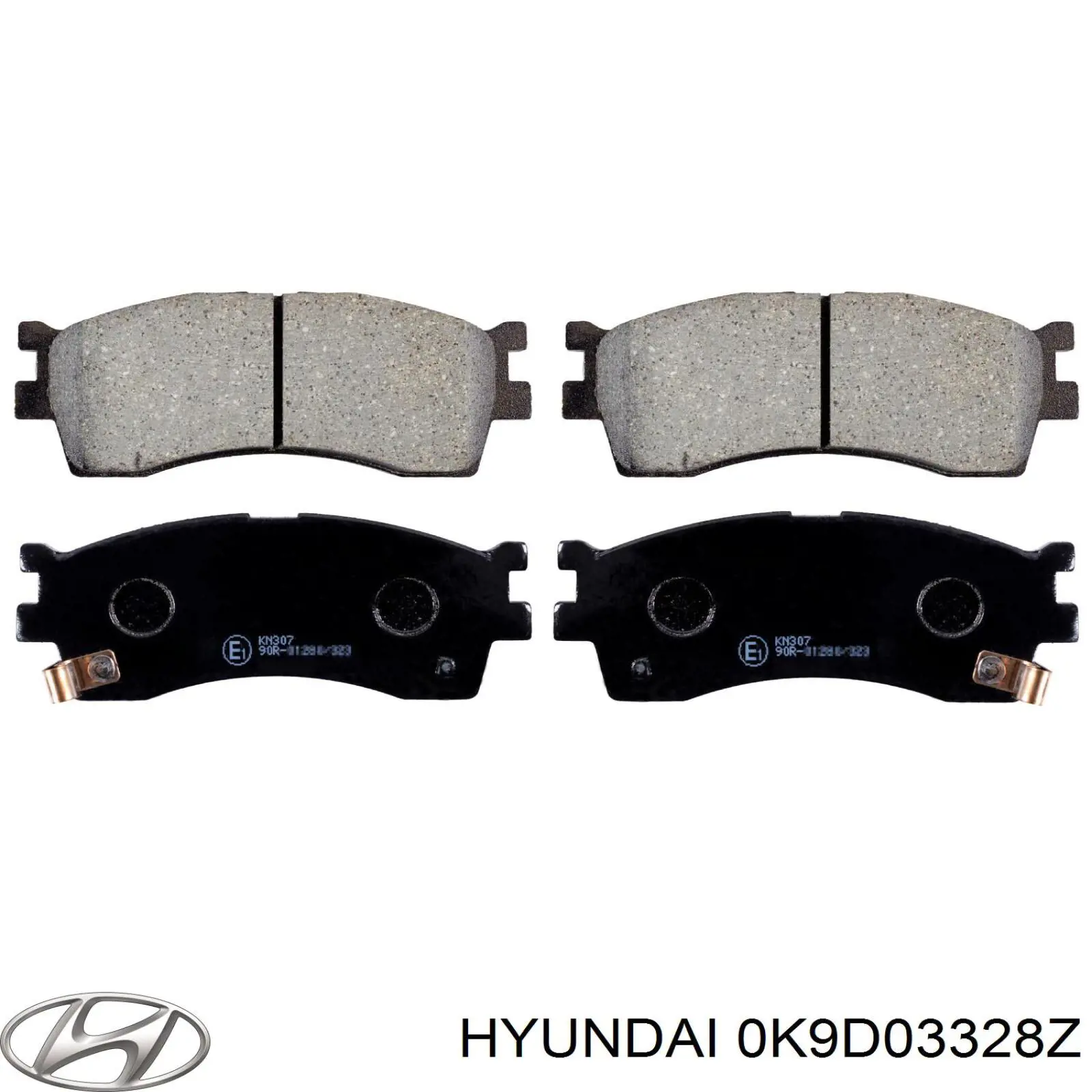 0K9D03328Z Hyundai/Kia колодки тормозные передние дисковые