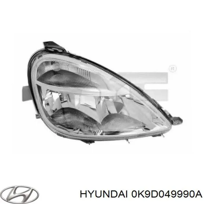 0K9D049990A Hyundai/Kia суппорт тормозной передний левый