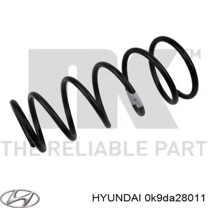 Купить 0K9DA28011 Hyundai/Kia Пружина подвески