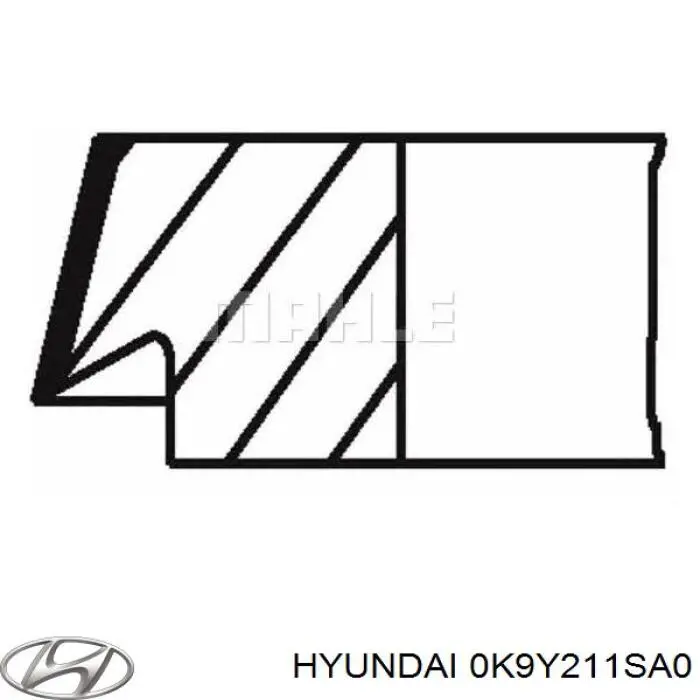 Поршень с пальцем без колец, STD Hyundai/Kia 0K9Y211SA0 цена, от 10.08 USD