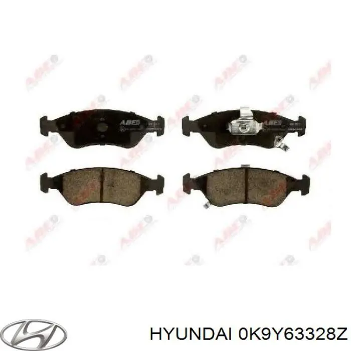 Передние тормозные колодки 0K9Y63328Z Hyundai/Kia