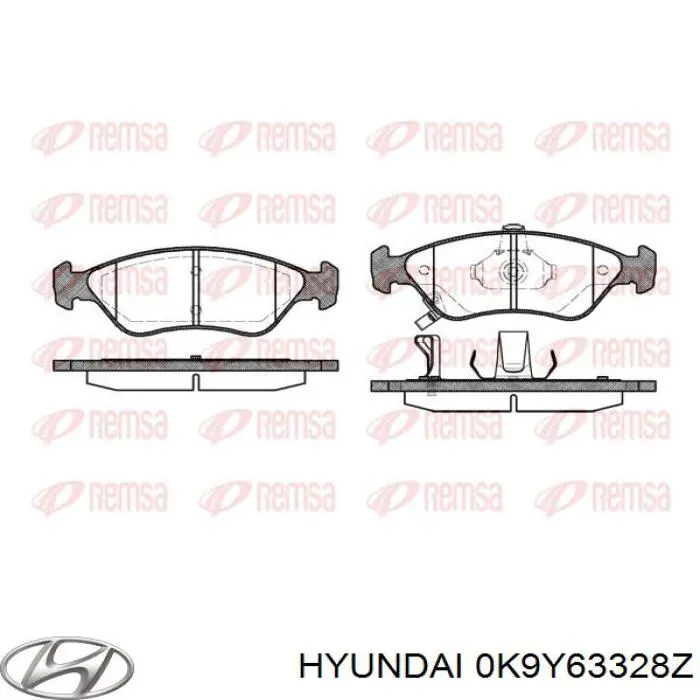 Купить 0K9Y63328Z Hyundai/Kia Колодки тормозные