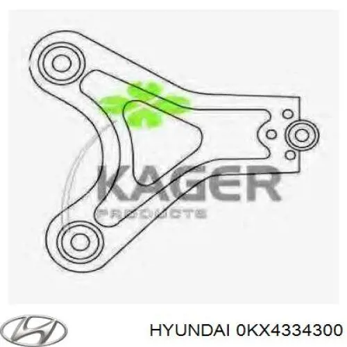 Купить 0KX4334300 Hyundai/Kia Нижний правый рычаг передней подвески