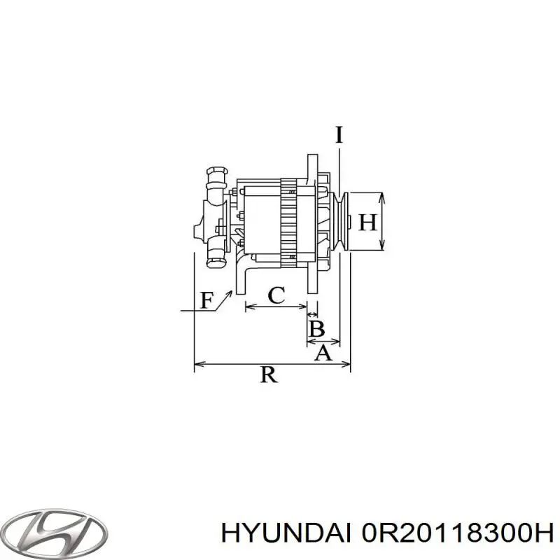 0R20118300H Hyundai/Kia генератор
