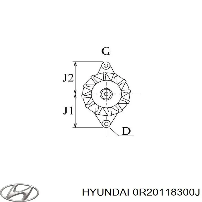 0R20118300J Hyundai/Kia генератор