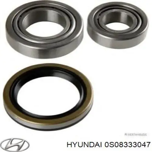 Подшипник ступицы передней внутренний 0S08333047 Iljin