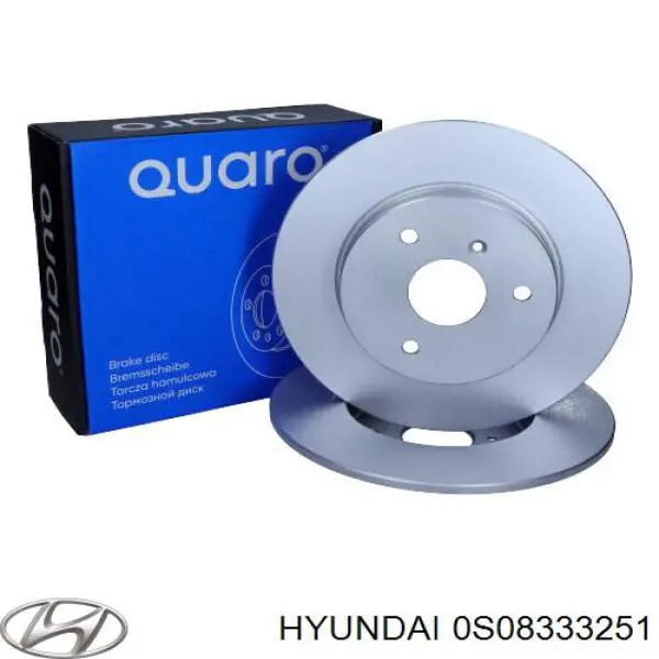 0S08333251 Hyundai/Kia Диск тормозной передний