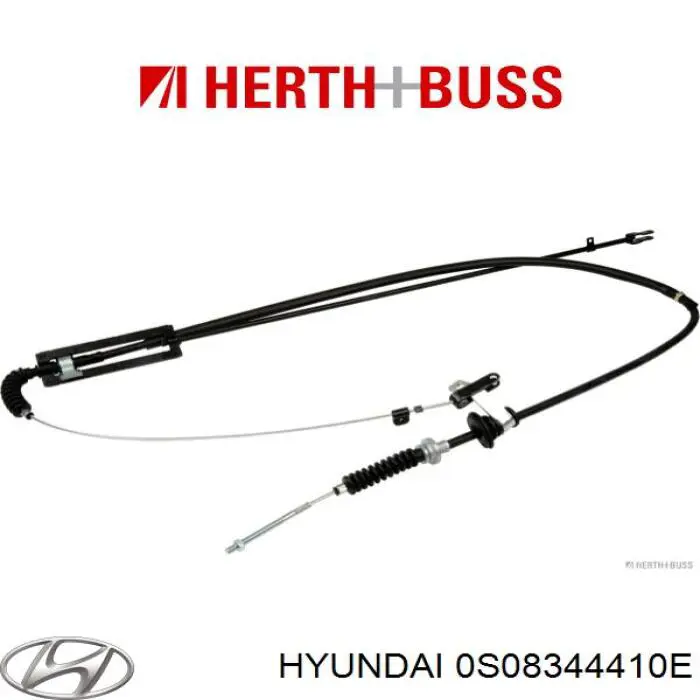0S08344410E Hyundai/Kia трос ручного тормоза задний правый/левый