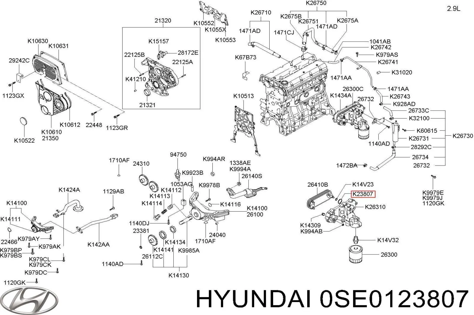 0SE0123807 Hyundai/Kia 