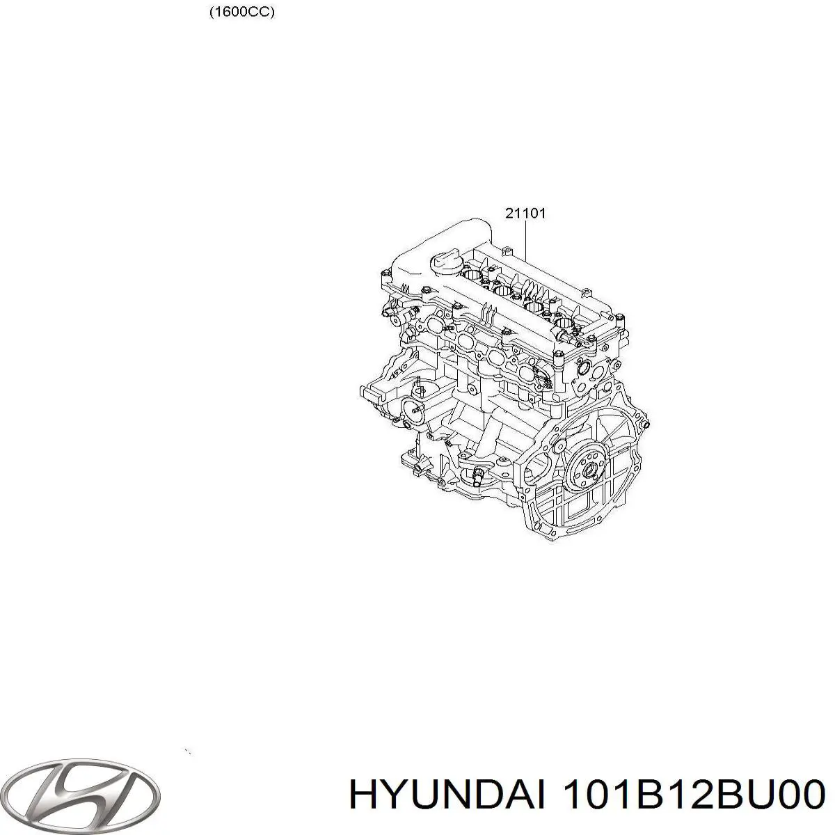 ДВС в сборе Hyundai/Kia 101B12BU00 цена, от 1197.23 USD