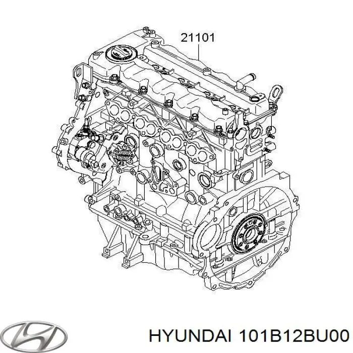 101B12BU00 Hyundai/Kia Мотор в сборе