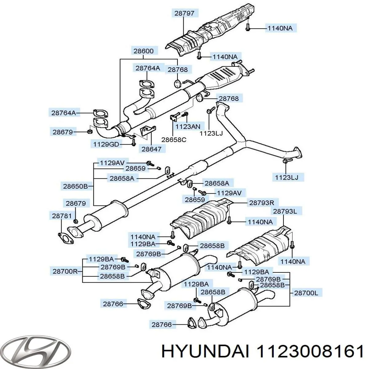 Купить 1123008161 Hyundai/Kia 