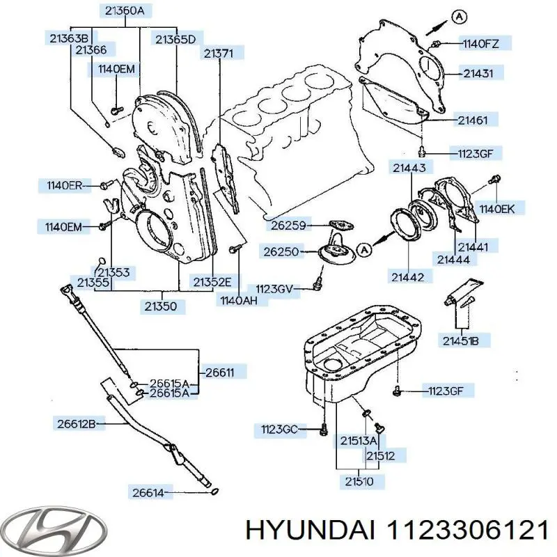 Купить 1123306121 Hyundai/Kia 